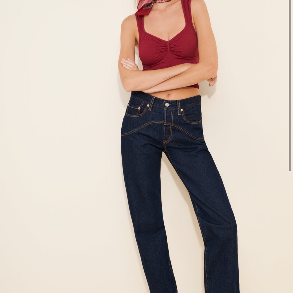 Levi's Blue Straight Leg Jeans Classic Style